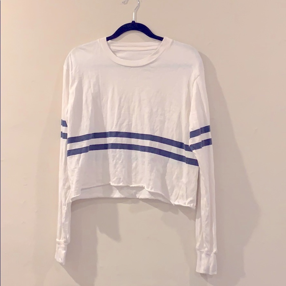 Brandy Melville Cotton long sleeve cropped top